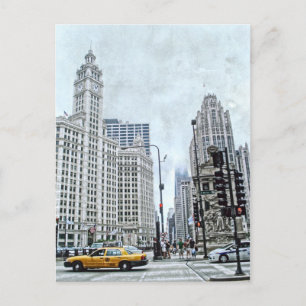 Postal Wacker Dr Chicago Postcard