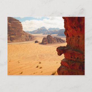 Postal Wadi Rum En Petra City Postcard View Desde Jordani