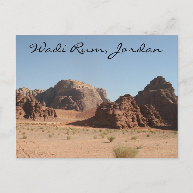 Postal wadi rum jordan (Anverso)