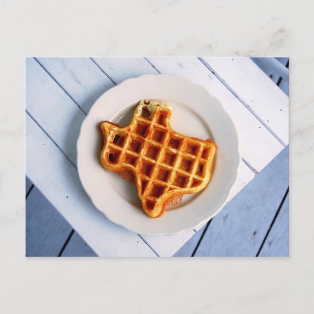 Postal Waffle de Texas (Anverso)