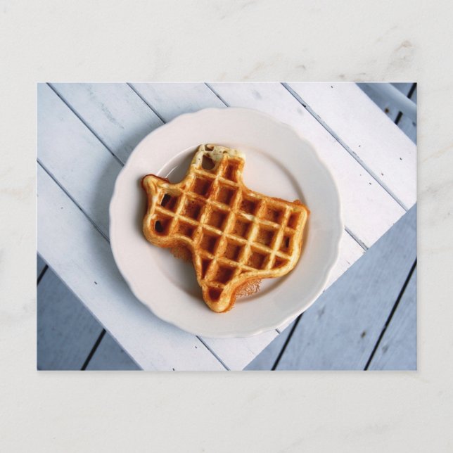 Postal Waffle de Texas (Anverso)