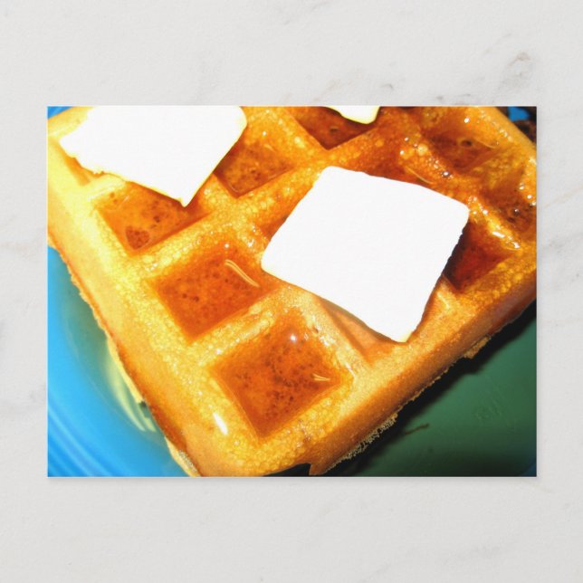 Postal Waffles eléctricos (Anverso)