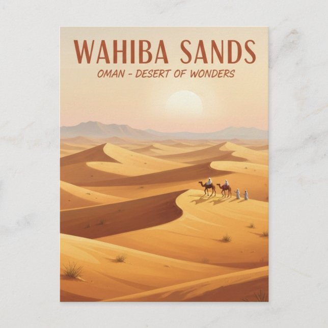 Postal Wahiba Sands Oman Travel (Anverso)