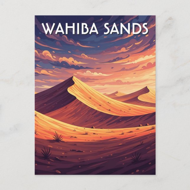 Postal Wahiba Sands Viajes a Omán (Anverso)