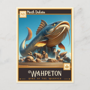 Postal Wahpeton, Dakota del Norte Vintage