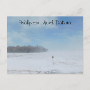 Postal Wahpeton, la nieve de Dakota del Norte