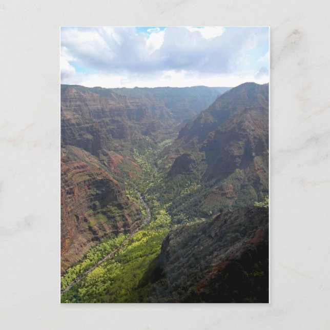 Postal Waiamea Canyon Kauai (Anverso)