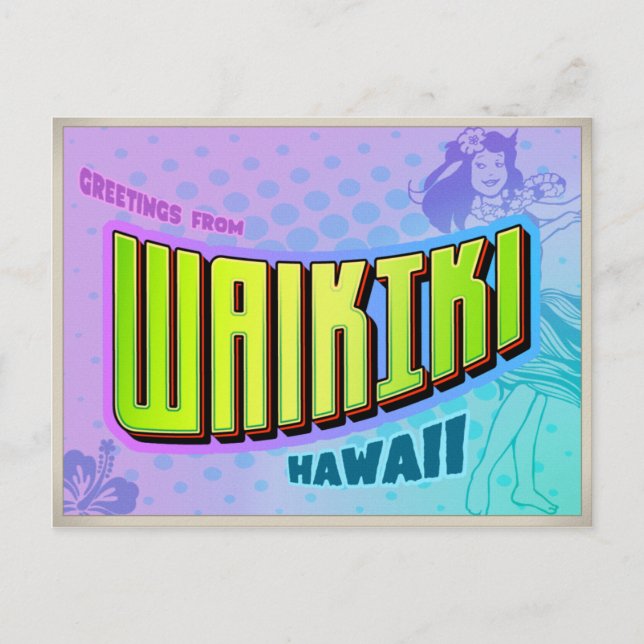 POSTAL WAIKIKI (Anverso)