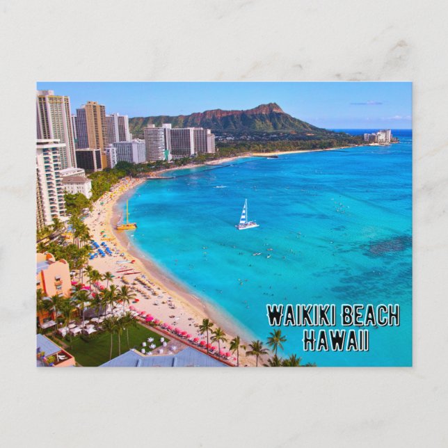 Postal Waikiki Beach Hawaii (Anverso)