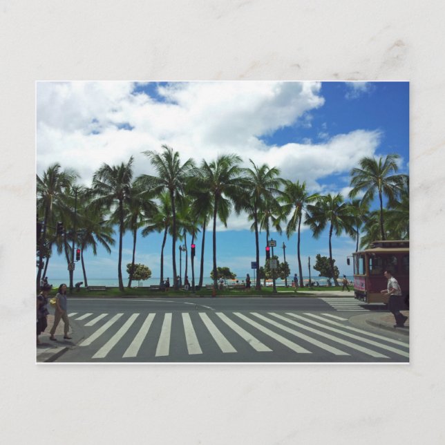 Postal Waikiki Beach Hawaii (Anverso)