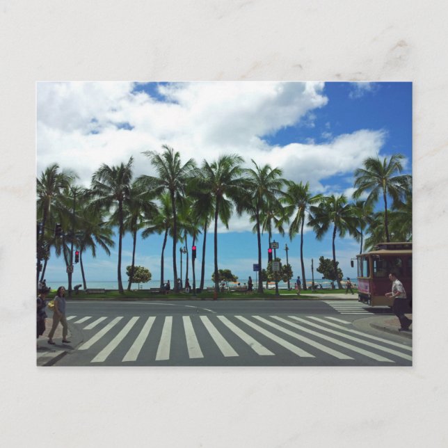 Postal Waikiki Beach Hawaii (Anverso)