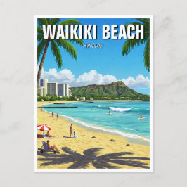 Postal Waikiki Beach Oahu Hawaii Travel
