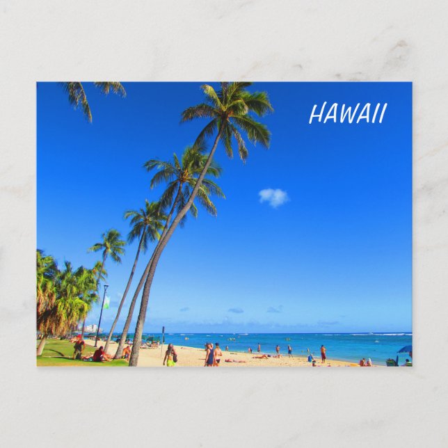 Postal Waikiki Hawaii (Anverso)
