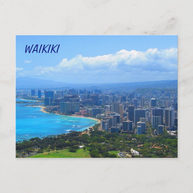 Postal Waikiki Hawaii (Anverso)