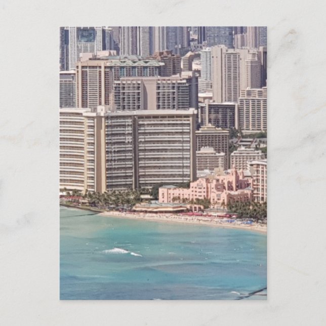 Postal Waikiki Hawaii (Anverso)