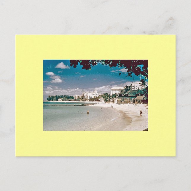 Postal waikiki temprano (Anverso)