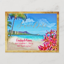 Postal Waikiki vintage de PixDezines/cabeza de diamante/p