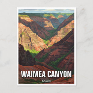 Postal Waimea Canyon Kauai Hawaii Travel