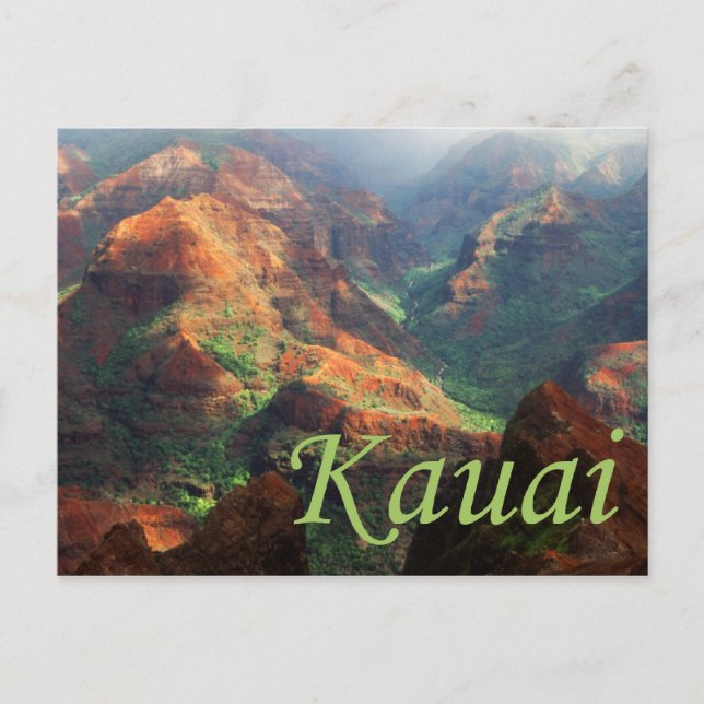 Postal Waimea Canyon Postcard (Anverso)