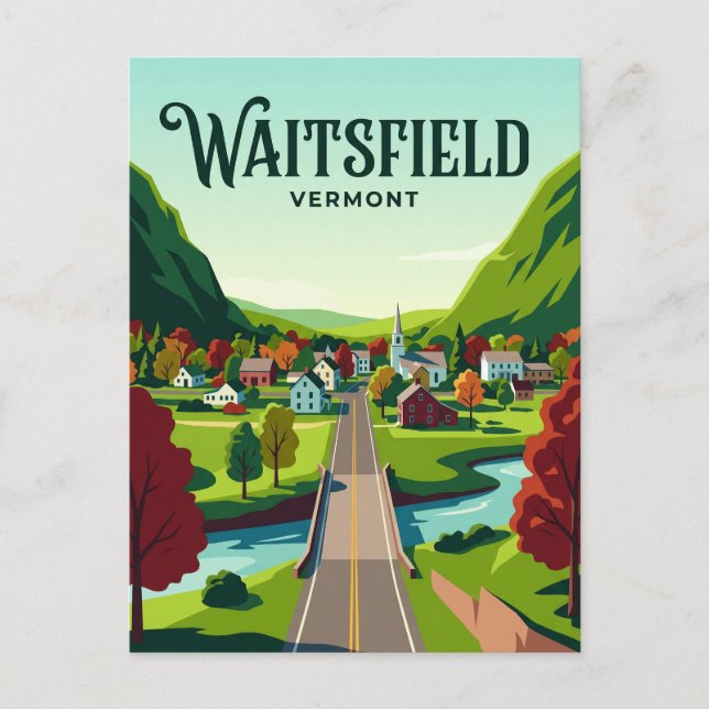 Postal Waitsfield EE. UU. (Anverso)