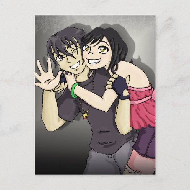 Postal Wakaba y Arai (Anverso)