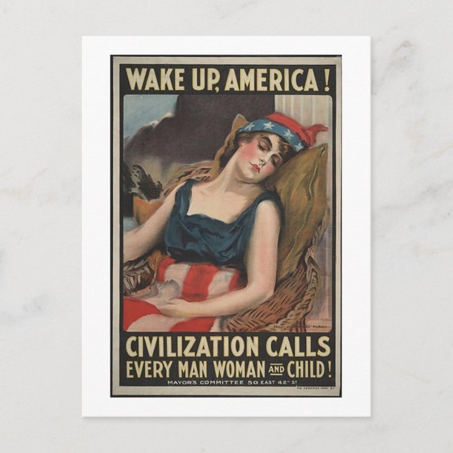 Postal Wake Up-1917 (Anverso)