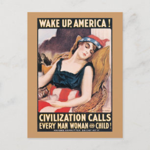 Postal Wake Up America WI Poster