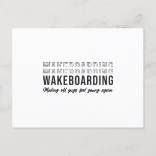 Postal Wakeboarder Wakeboard hace que los viejos se sient
