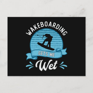 Postal Wakeboarding Me Hace Wet Wakeboarder Wakeboard