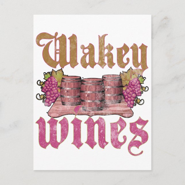Postal Wakey Wines (Anverso)
