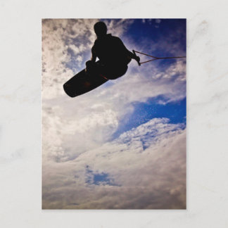 Postal "Waking Life" Wakeboarder Invertida Silhouette
