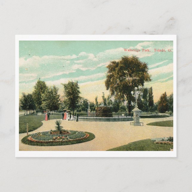 Postal Walbridge Park, Toledo, Ohio Vintage (Anverso)
