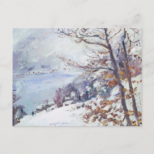Postal Walchensee en invierno | Lovis Corinth (Anverso)