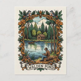 Postal Walden Pond Massachusetts Viajes