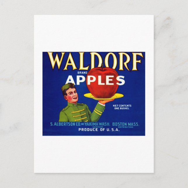 Postal Waldorf Apples (Anverso)