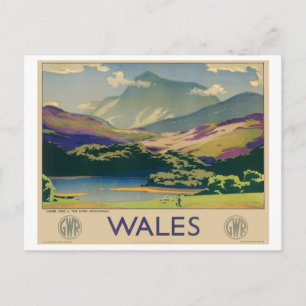 Postal Wales Vintage Travel Poster