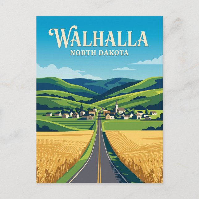 Postal Walhalla EE. UU. (Anverso)