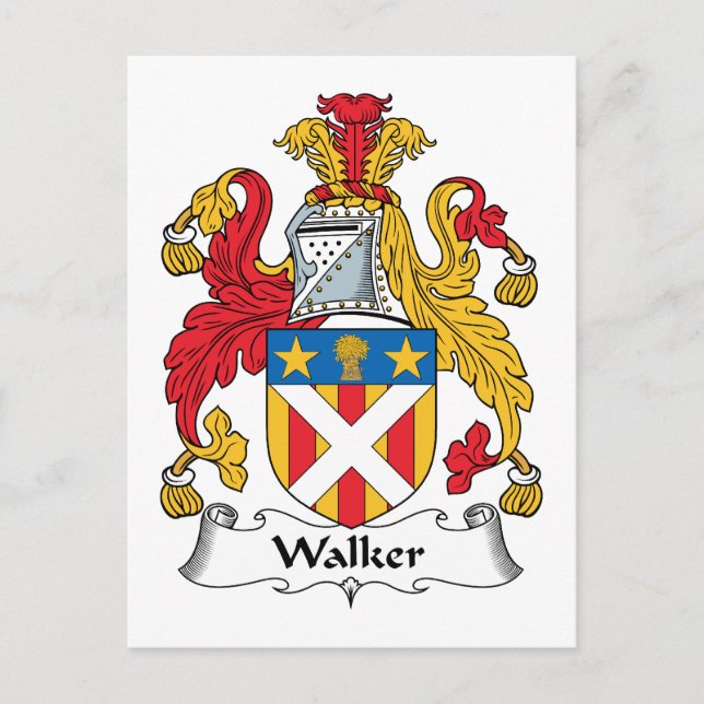 Postal Walker Family Crest (Anverso)