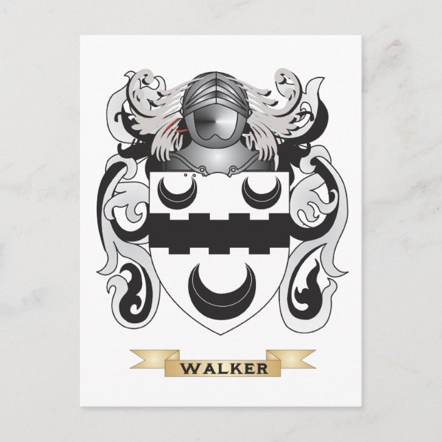 Postal Walker Family Crest (Escudo de armas) (Anverso)