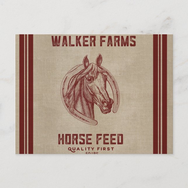 Postal Walker Farms Horse Feack (Anverso)