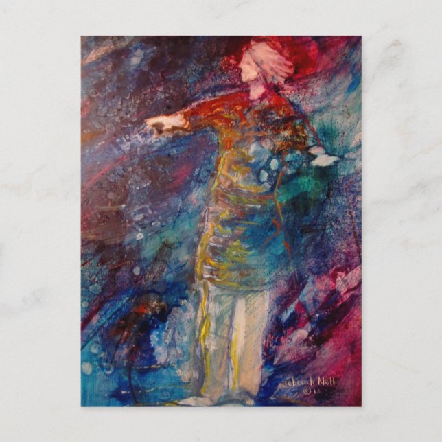 Postal "Walking On Water" (Anverso)