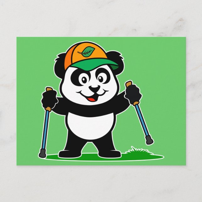 Postal Walking Panda (Anverso)