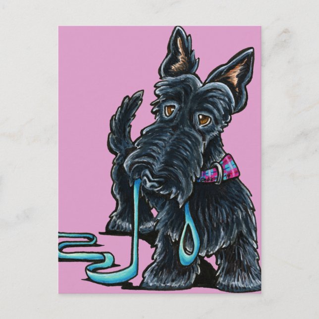 Postal Walking Scottie (Anverso)