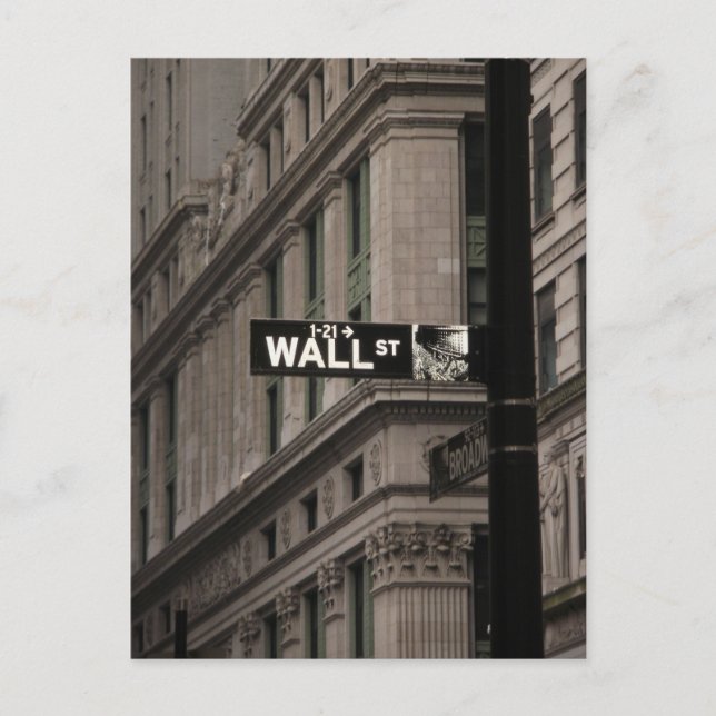 Postal Wall St New York (Anverso)