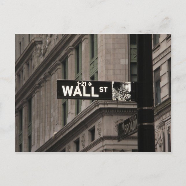 Postal Wall St New York (Anverso)