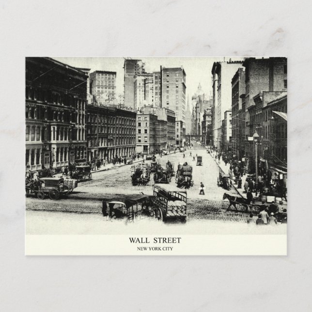 Postal Wall Street 1900 (Anverso)