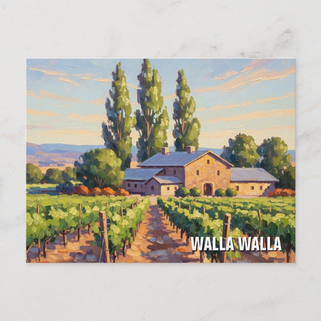Postal Walla Walla Washington Travel (Anverso)