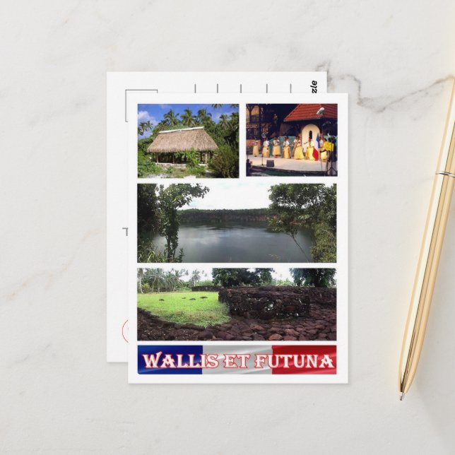 Postal Wallis y Futuna - Mosaic - (Anverso/Reverso In Situ)