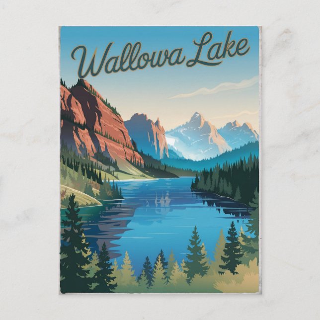 Postal Wallowa Lake Vintage (Anverso)