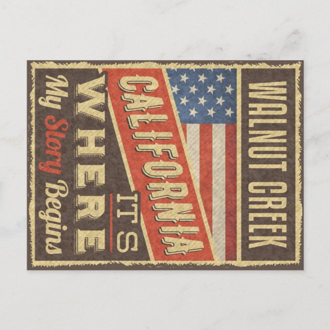 Postal Walnut Creek California (Anverso)
